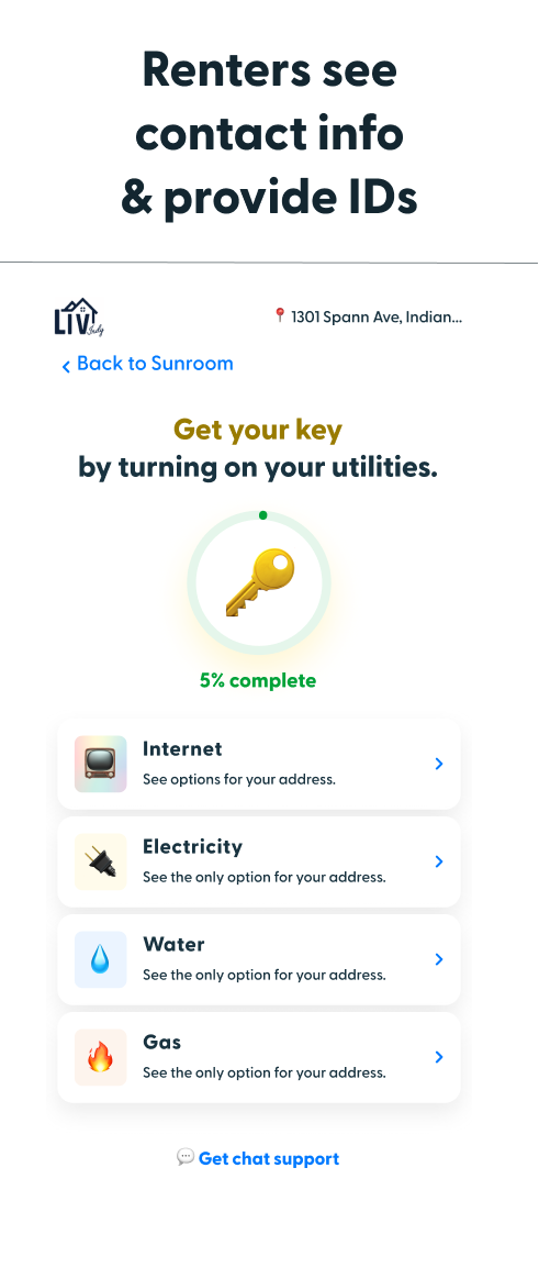get keys to move into the new rental property