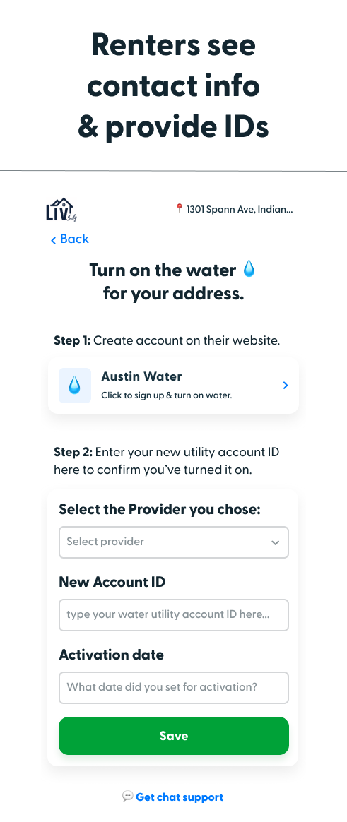 renter view of their move in process